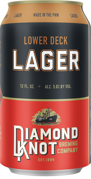 diamond knot brewing company lower deck lager 12 fl oz can