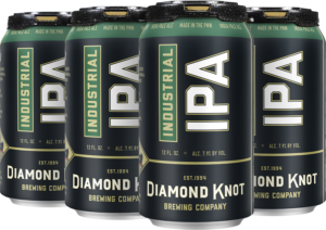 diamond knot brewing company industrial ipa 12 oz can 4 pack