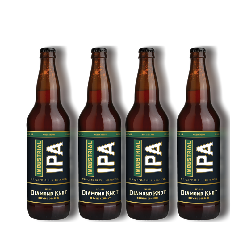 diamond knot brewing company industrial ipa 22 oz bottle 4 pack